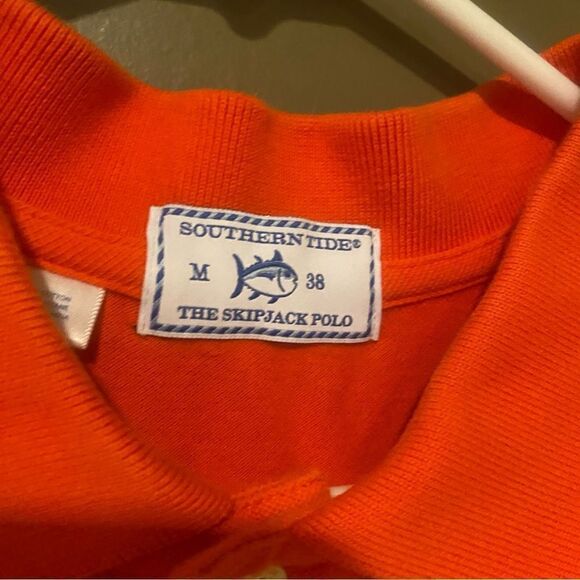 Southern Tide Orange Skipjack Polo Size Medium - Picture 4 of 5